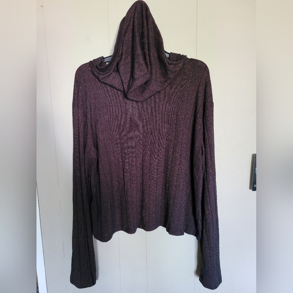 NWOT ATHLETA Harmony Pose Hoodie Sweatshirt, L, Mahogany Heather - Picture 6 of 8